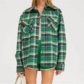 Nobody Wants This S03 Justine Lupe Green Plaid Shirt