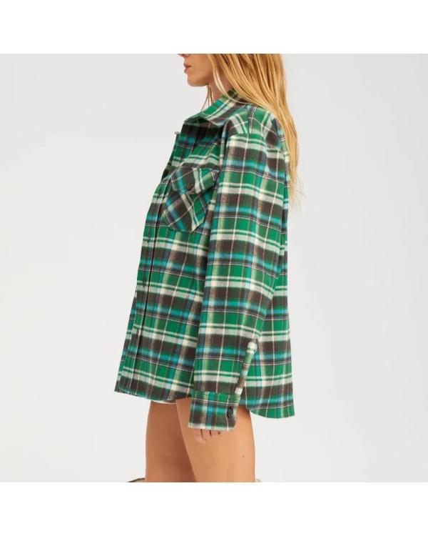 Nobody Wants This S03 Justine Lupe Green Plaid Shirt - view 3