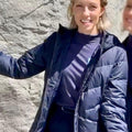 Jessy Schram Mystic Christmas 2023 Puffer Jacket