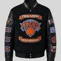 New York Knicks 2026 Champions Black Varsity Jacket