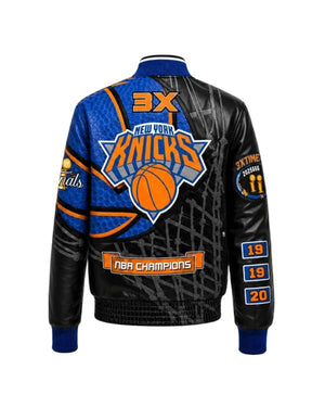 New York Knicks 2026 NBA Champions Leather Jacket - view 2