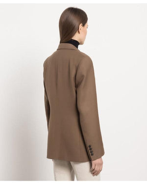 The Beast In Me S01 Brittany Snow Brown Single Breasted Jacket