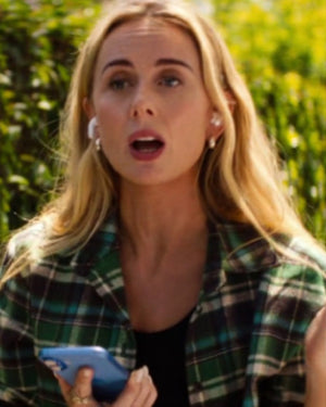 Nobody Wants This S03 Justine Lupe Green Plaid Shirt