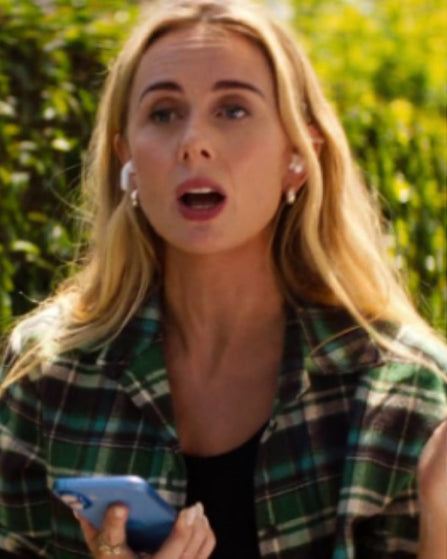 Nobody Wants This S03 Justine Lupe Green Plaid Shirt