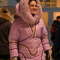 North Of North S2 Anna Lambe Pink Hooded Coat