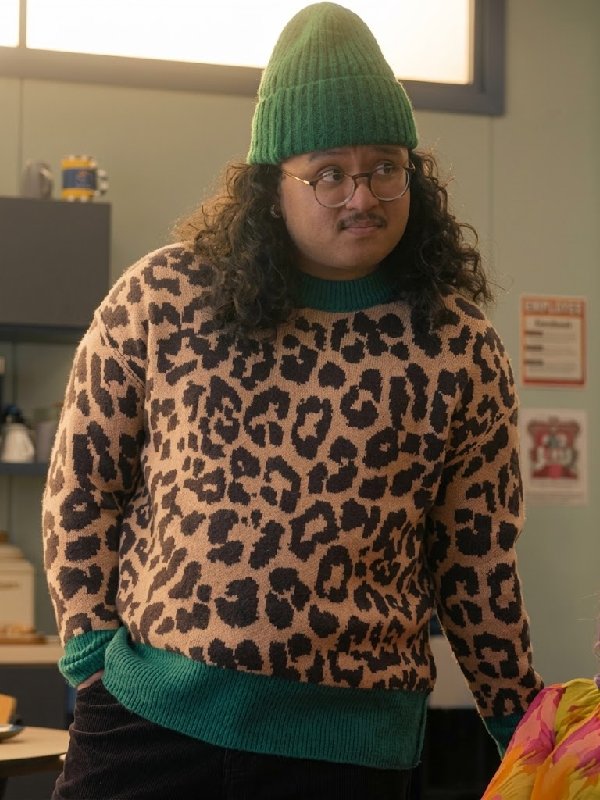 North Of North Season 2 Bailey Poching Leopard Print Sweater