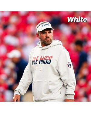 Pete Golding 2026 Ole Miss Rebels White Hoodie