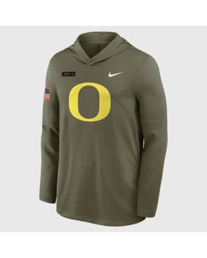 Oregon Ducks 2025 Military Appreciation Hooded T-Shirt