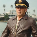 Palm Royale S02 Josh Lucas Brown Bomber Jacket
