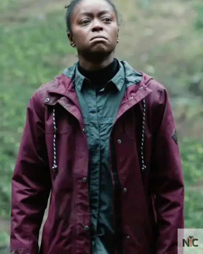 Parallel 2024 Danielle Deadwyler Maroon Hooded Jacket