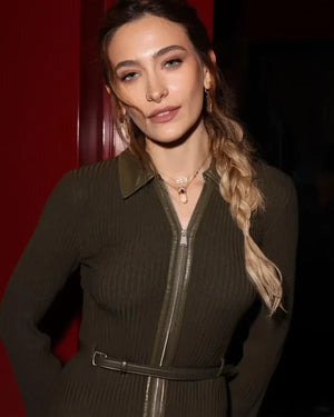 Paris Jackson Paris Fashion Week Brown Dress