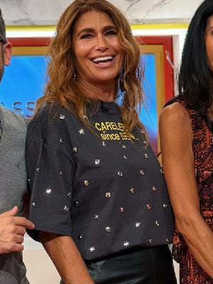 Passadeira Vermelha Liliana Campos Careless Embellish T-Shirt