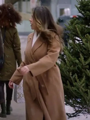 Paula Brancati Sincerely Truly Christmas 2024 Brown Coat