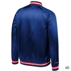 Philadelphia 76ers Sixers Satin Full-Snap Jacket