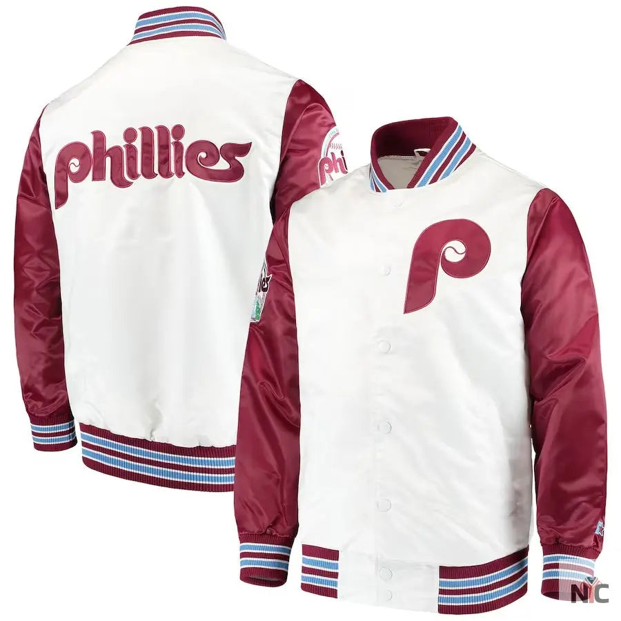 Philadelphia Phillies The Legend White Satin Jacket