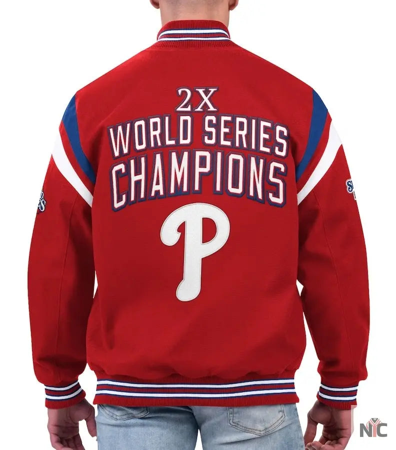 Philadelphia Phillies World Series Champions Full-Snap Jacket