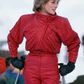 Princess Diana Red Ski Suit