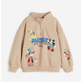 Printed zip-top sweatshirt