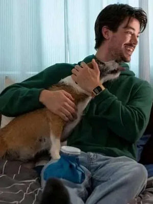 Puppy Love Grant Gustin Green Hoodie