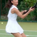 Real Housewives of NYC Erika Hammond White Tennis Dress