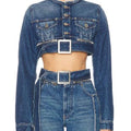 Real Housewives of OC Jennifer Pedranti Cropped Denim Jacket