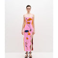 Real Housewives of Potomac Gizelle Bryant Pink Floral Print Maxi Dress