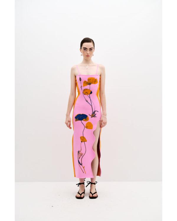 Real Housewives of Potomac Gizelle Bryant Pink Floral Print Maxi Dress