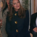 Real Housewives of SLC Meredith Marks Blue Tweed Jacket