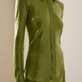 Real Housewives of SLC S7 Lisa Barlow Green Sequin Shirt