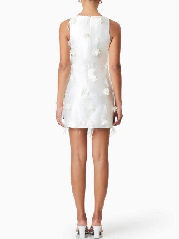 Real Housewives Ultimate Girls Trip 2026 White Floral Mini Dress - view 3