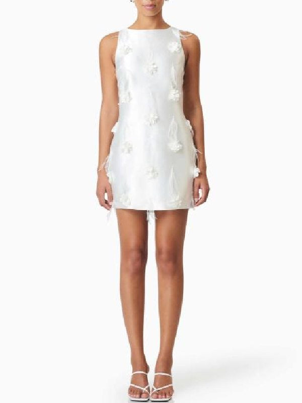 Real Housewives Ultimate Girls Trip 2026 White Floral Mini Dress - view 4