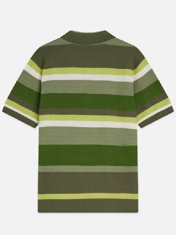 Reasonable Doubt S4 Tim Jo Stripe Textured Polo Shirt - view 2