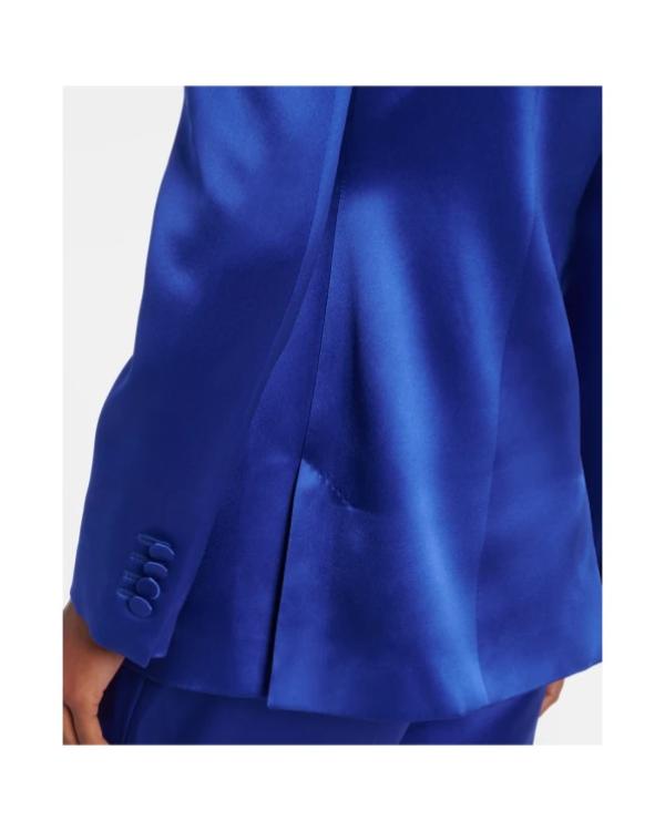 Ted Lasso S04 Hannah Waddingham Blue Silk Blazer - view 3