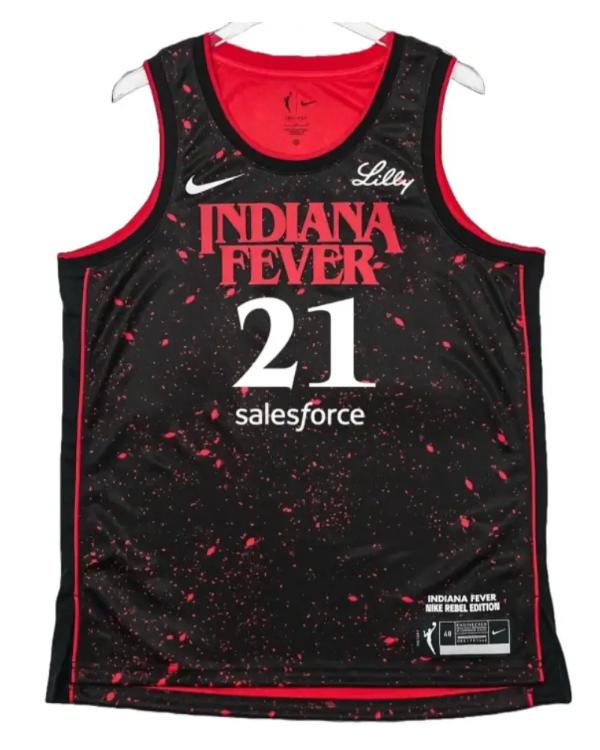 Indiana Fever Makayla Timpson Stranger Things Rebel Swingman Jersey - view 2