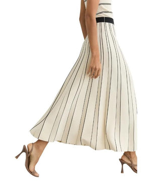 Reasonable Doubt S04 Meagan Good Stripe Knit Midi Dress - view 4