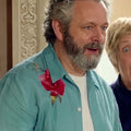 The Celebrity Traitors S2 Michael Sheen Blue Floral Shirt