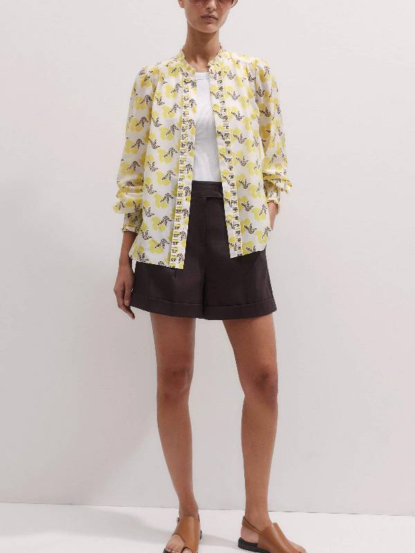 SNL Season 51 Ashley Padilla Printed Blouse