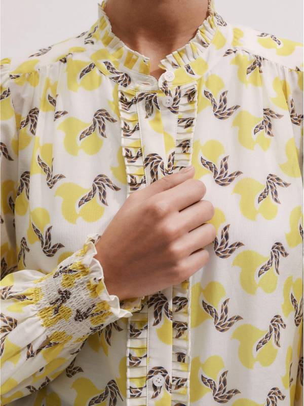 SNL Season 51 Ashley Padilla Printed Blouse