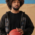 SNL S52 Jalen Brunson Zip-Up Graphic Hoodie
