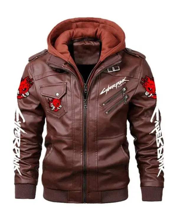 Samurai 2077 Cyberpunk Brown Jacket