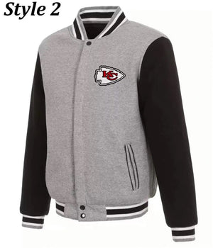 Kansas City Chiefs Triple Black Logo Varsity Jacket