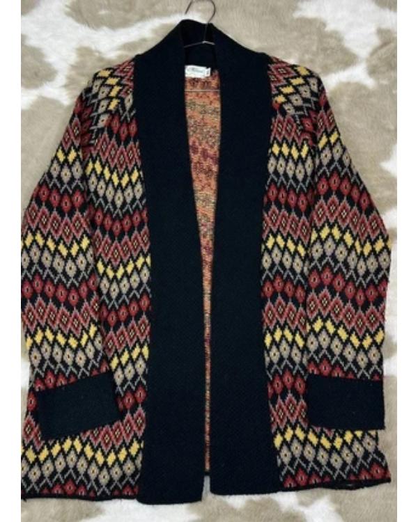 Home Economics S02 Caitlin McGee Diamond Knit Cardigan - view 2
