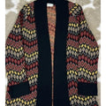 Home Economics S02 Caitlin McGee Diamond Knit Cardigan