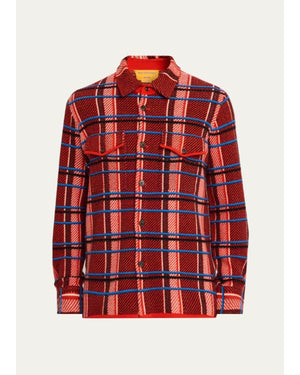 Saturday Night Live S52 Shane Gillis Red Plaid Shirt - view 2