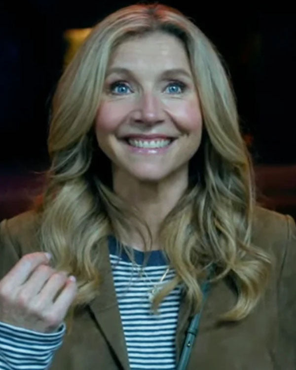 Scrubs S11 Sarah Chalke Brown Suede Jacket
