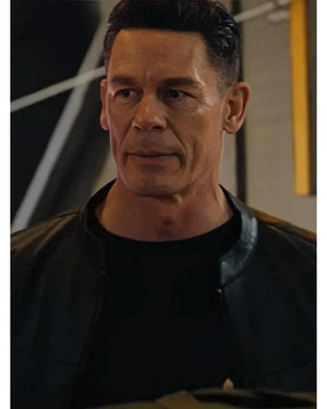Matchbox The Movie 2026 John Cena Black Leather Jacket - view 2