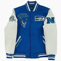 Retro Royal Blue Varsity Letterman Jacket
