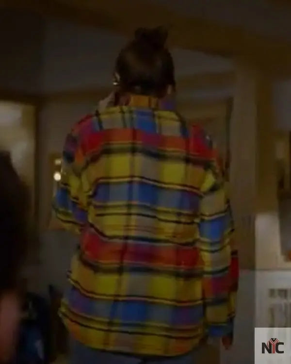 Shrinking Christa Miller Plaid Color Shirt