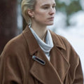 Smillas Sense Of Snow S01 Amanda Collin Brown Overcoat