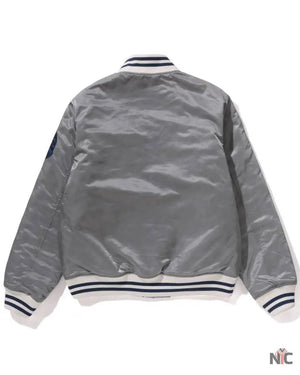 Solid Camo NYC Logo Nylon Varsity Jacket